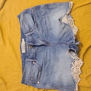 Torrid Denim Shorts with Lace